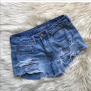 American Eagle outfitters festival shorts